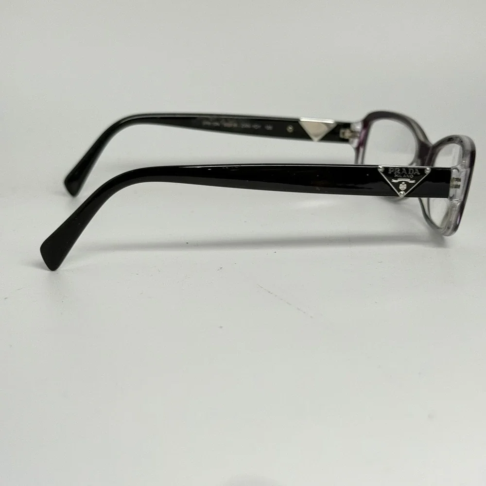 Prada VPR 10N Eyeglasses Purple Gradient Rectangular Frames Italy 53-16-135